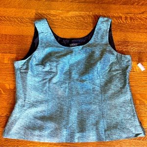 Kasper Women's Jacquard Silk Blend Shell Top - Sz18 (NWT)